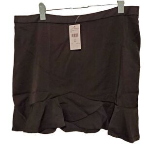 NWT Fashion Nova Black Ruffle Mini Skirt XL